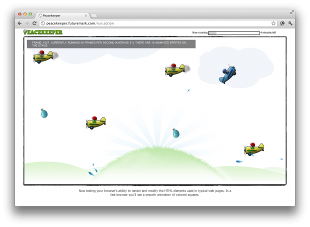 Browser-Benchmark Peacekeeper von Futuremark
